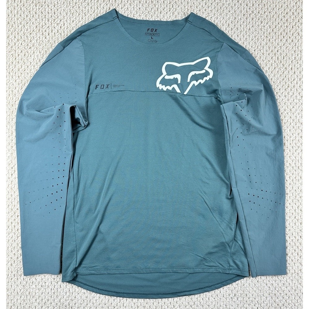 Fox Racing Attack Pro Long Sleeve Jersey Mens L Pine Perforated Motocross Active